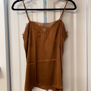 Cami NYC top in toffee. Size medium